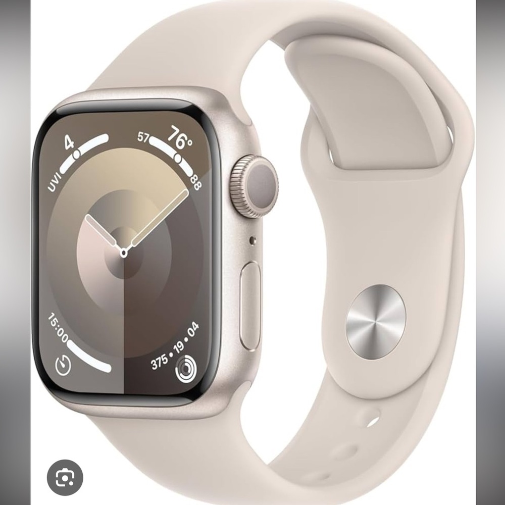 Apple Watch Series 7 Starlight Aluminum Case 41mm With Apple bands Working Order
